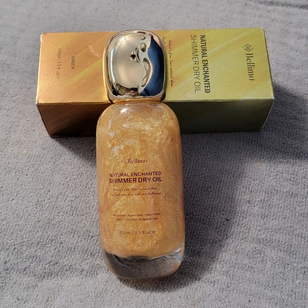 Bellimo Natural Enhanced Shimmer Dry Oil Amber New in Box